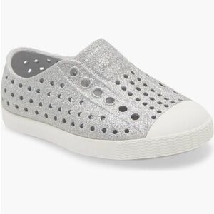 Native Shoes Jefferson Bling in Disco Bling/Shell White Size C4